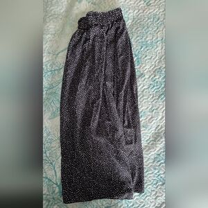 SHEIN Black and White Polka Dot Maxi Skirt